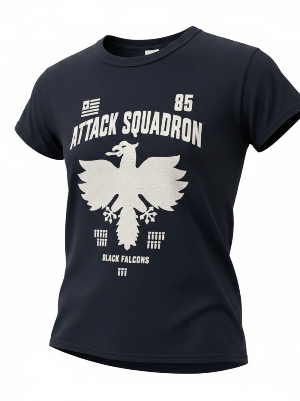 Gilden Attack Squadron Basic Black T Shirt Size L